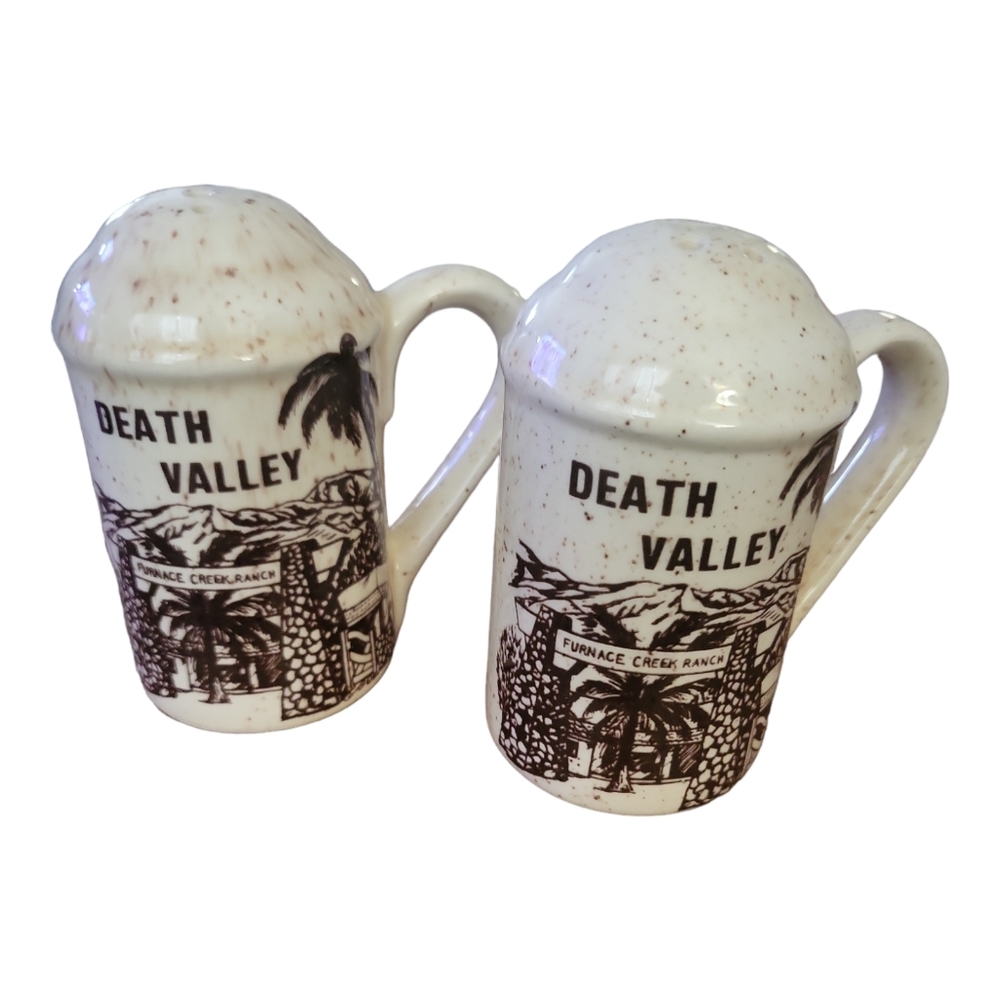 Vintage Death Valley Furnace Creek Ranch Salt & Pepper Shakers